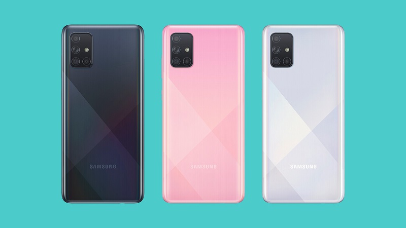 Samsung Galaxy A71 trình làng với thiết kế camera hình chữ L ở phía sau
